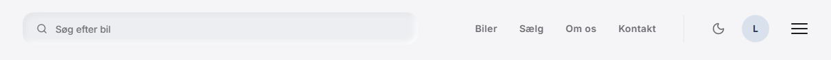 Søgefelt og navigation