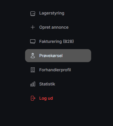 Forhandler dashboard